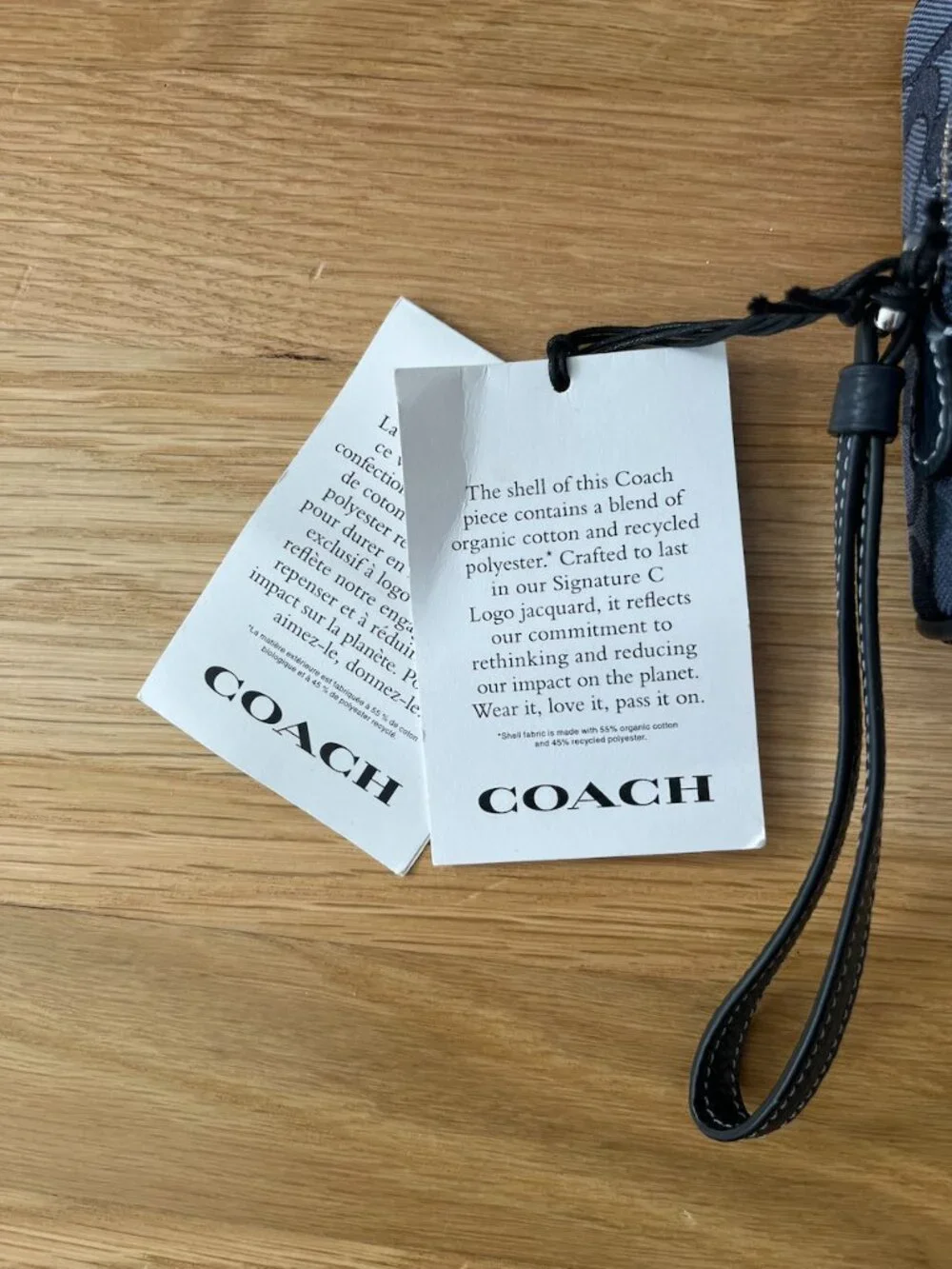 NWT Coach Dempsey Boxy Cosmetic Case 20 Blue Denim C9119